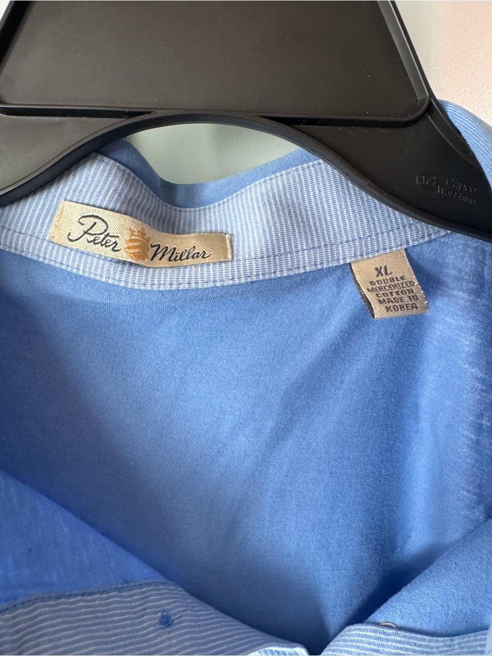 Peter Millar Classic Polo in Sky Blue - Picture 2 of 4